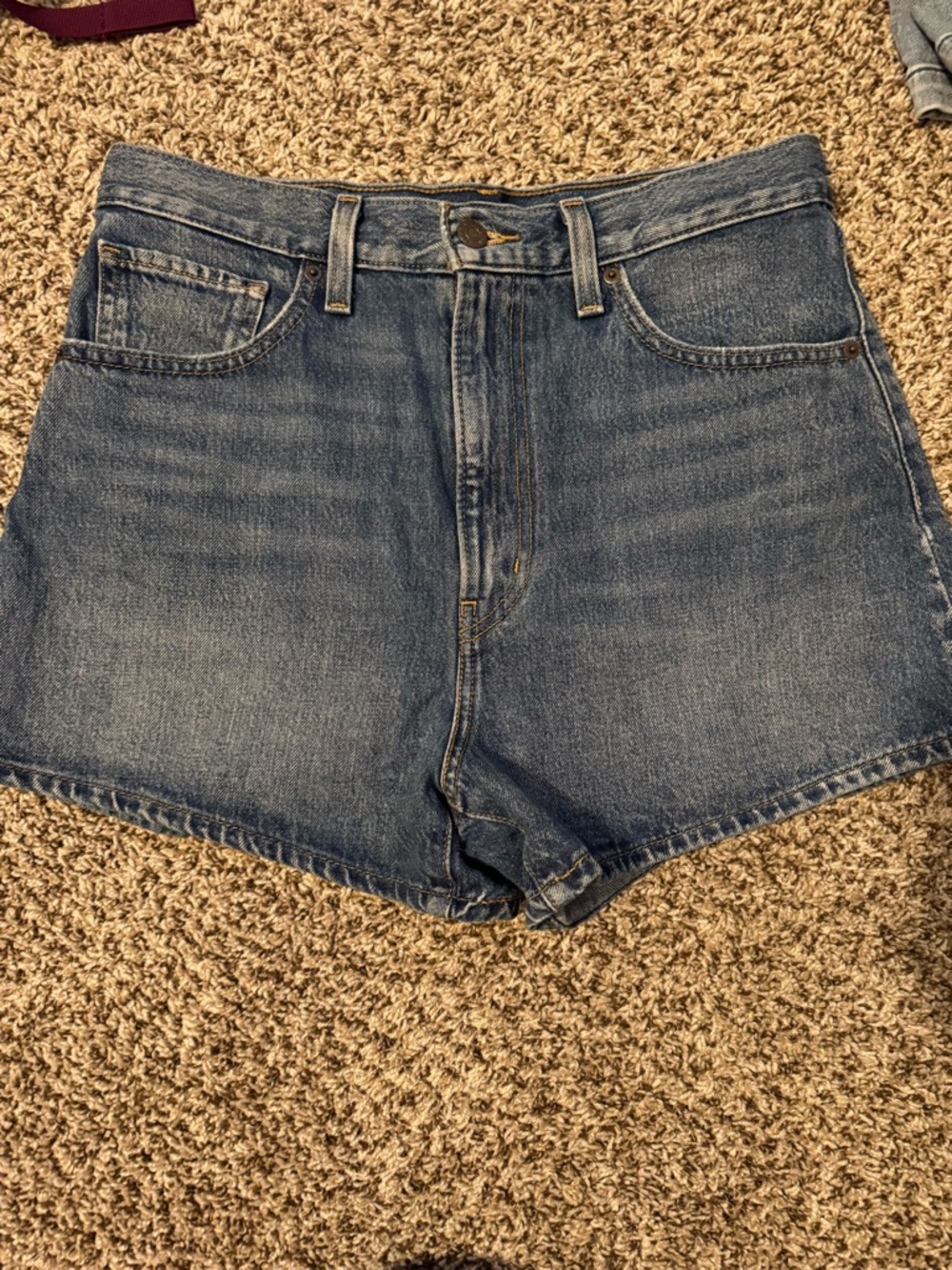 Levi's Women's High-Waist Denim Shorts - Blue Wash